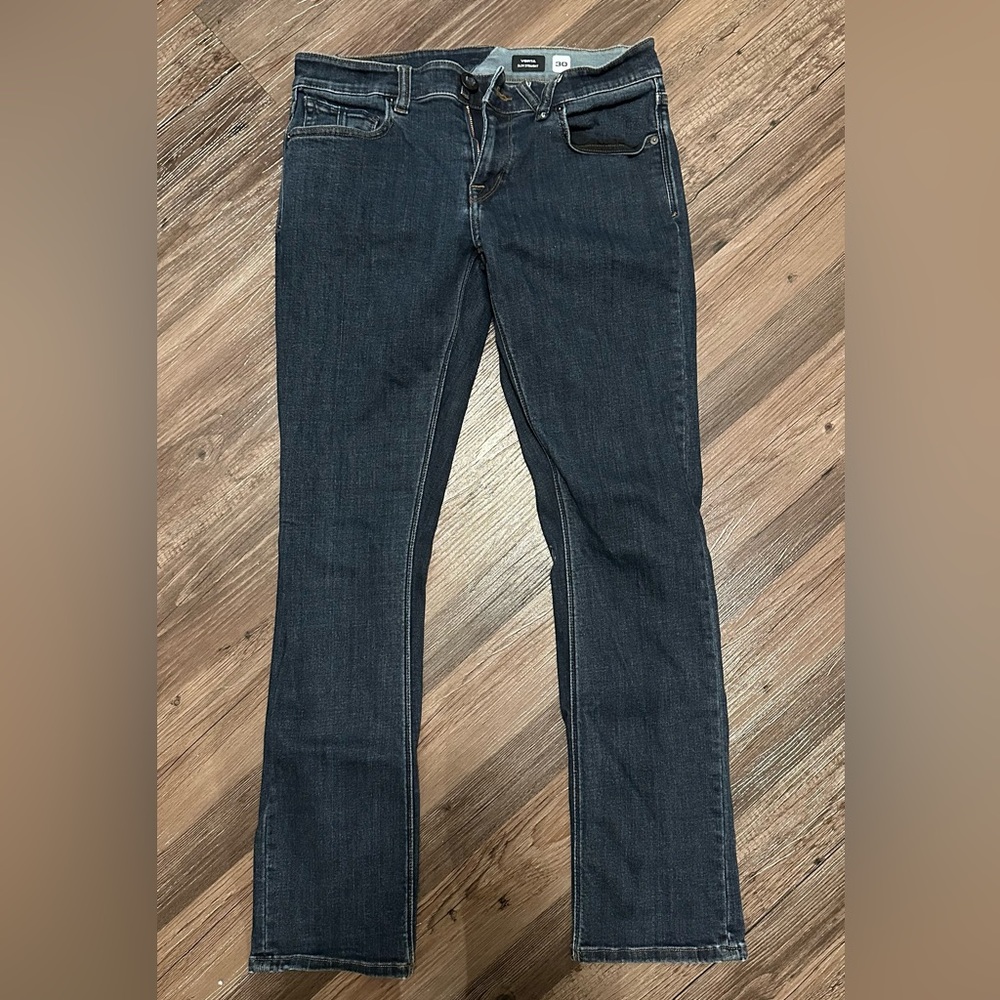 Volcom Men’s Jeans - Size: 30 - Style: Slim Straight - Color: Blue